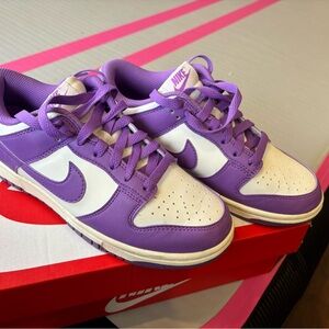 Nike Purple and White Dunk
